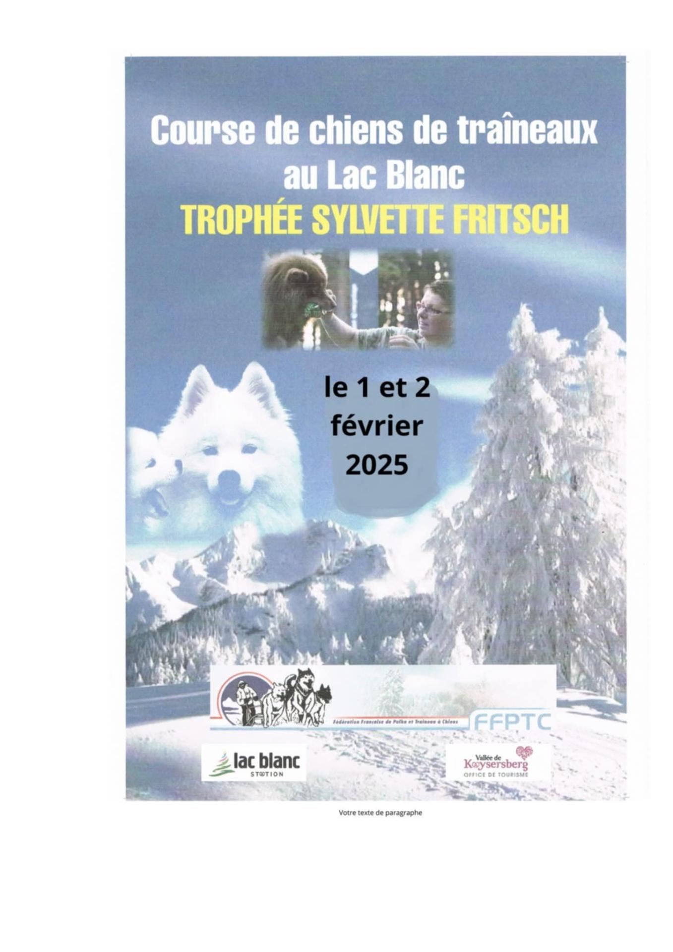 Affiche lac blanc 2025