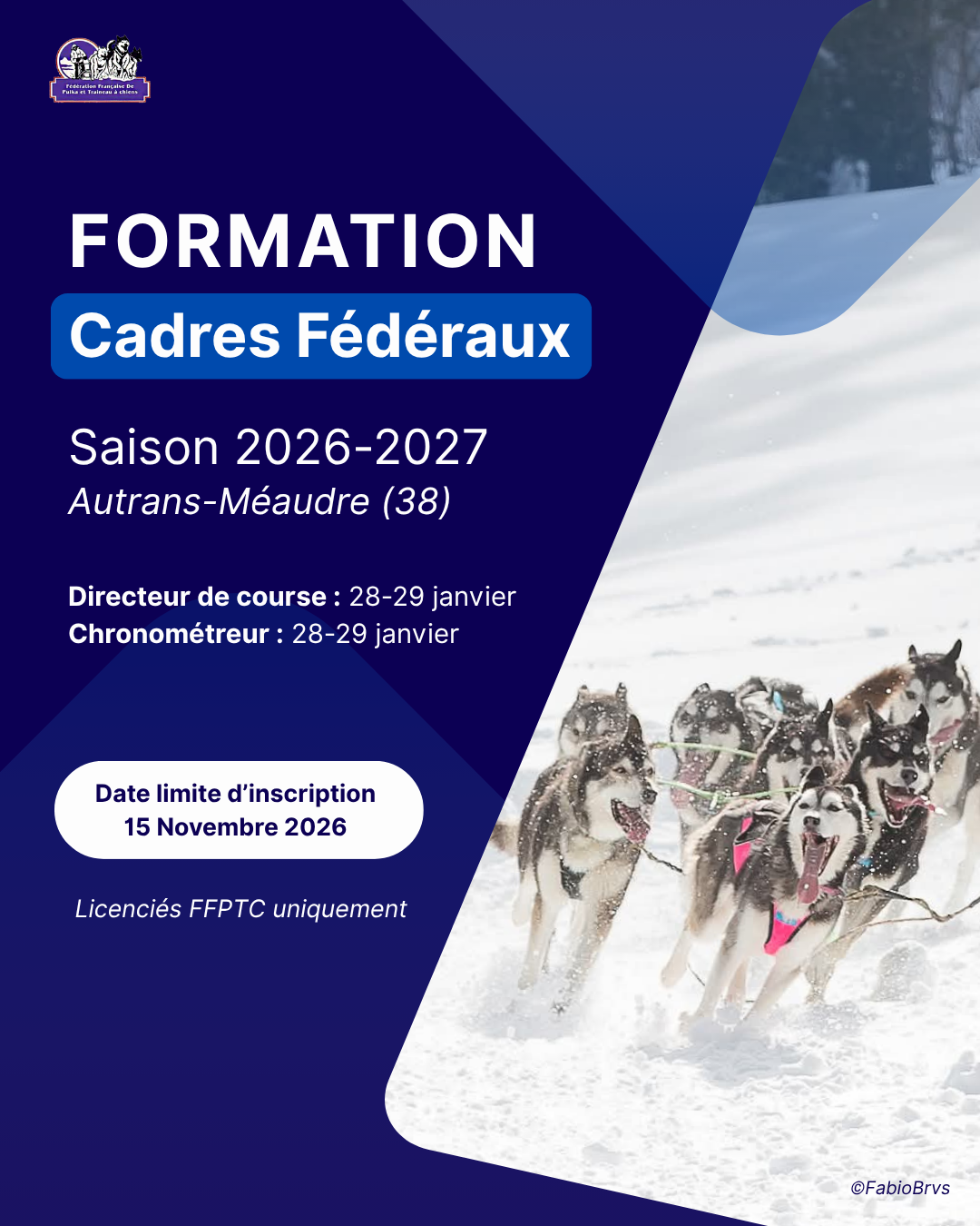 formation cadres fédéraux saison 2026/2027